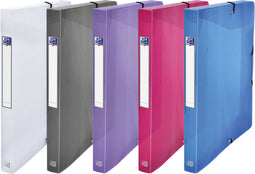 Elastomap Oxford Hawai A4 25mm 3 kleppen PP assorti - 12 stuks