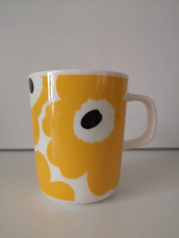 Marimekko - Oiva - Unikko - Mok - 25 cl - Geel