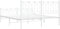 vidaXL - Bedframe - met - hoofd- - en - voeteneinde - metaal - wit - 160x200 - cm