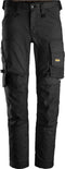 Snickers AllroundWork Stretch Werkbroek 6341 - Standaard werkbroek - 2-weg stretch - Staalgrijs/Zwart - Maat 46