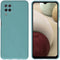 iMoshion Hoesje Geschikt voor Samsung Galaxy A12 Hoesje Siliconen - iMoshion Color Backcover - Donkergroen