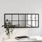 vidaXL - Wandspiegel - 100x40 - cm - metaal - zwart