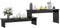 vidaXL - Tv-meubel - 180x30x43 - cm - bewerkt - hout - hoogglans - zwart