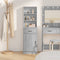 vidaXL - Hoge - Kast - Grijs - Sonoma - 40x41x135 - cm - Gelaagd - Hout