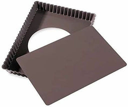 Rechthoekige taartpan - 31x21x3 cm - Verwijderbare suiker en delicatessen achtergrond