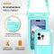 Drivv. Luxe Waterdicht Telefoonhoesje - Drijvend - Dubbele Klipsluiting - Tot 6.8 inch - Blauw