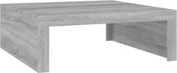 vidaXL - Salontafel - 100x100x35 - cm - bewerkt - hout - grijs - sonoma - eikenkleurig