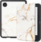 imoshion E-reader Hoesje - Geschikt voor Kobo Clara 2E, Tolino Shine 4 - Design Slim Soft Case Sleepcover Bookcase - White Marble