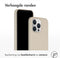 Accezz Liquid Silicone Backcover - iPhone 15 Pro Max - Schokabsorberend - Beige
