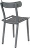 Zuiver Friday Stapelbare Tuinstoel - Set Van 2 - Mat Grijs Aluminium