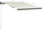 vidaXL - Luifel - uittrekbaar - met - windsensor - en - LED - 300x250 - cm - crème