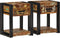 vidaXL - Nachtkasten - 2 - stuks - 40x35x50 - cm - Massief - Gerecycled - Hout