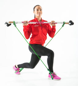 Gymstick Nordic Walking Gym - Weerstandstraining met DVD - Zwart