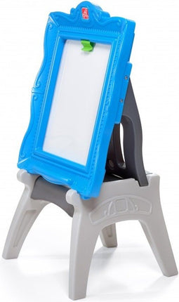 Step2 Masterpiece Easel Schoolbord - Tekenbord voor kinderen met kruk - Whiteboard Schrijfbord van kunststof inclusief opbergvakjes en clips