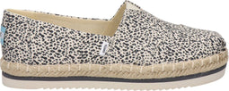 Toms Alpargate Platform Rope - Dames espadrille - Vegan canvas - Wit zwart - Maat 41