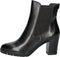 Tamaris dames boot - Chelsea-look - Leer - Zwart - Maat 39