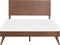 ISTRES - Tweepersoonsbed - Donkere houtkleur - 160 x 200 cm - MDF