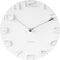 Wandklok On The Edge - Wit met chromen wijzers - Ø42cm