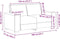 vidaXL - Loveseat - bank - 120 - cm - corduroy - stof - donkergrijs