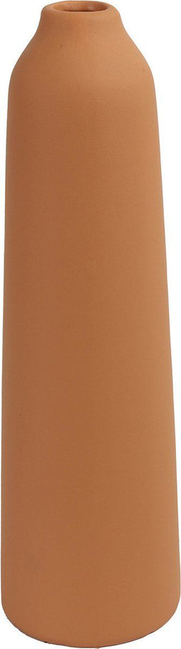 Countryfield Bloemenvaas - rood terracotta - D9 x D31 cm - smalle opening