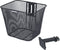 Basil Bilbao - Voormand fiets - Vaste montage - Fijnmazig staal - Zwart - 26x22x28 cm