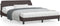 vidaXL - Bedframe - zonder - matras - stof - donkerbruin - 160x200 - cm