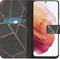iMoshion Hoesje Geschikt voor Samsung Galaxy S21 Ultra Hoesje Met Pasjeshouder - iMoshion Design Softcase Bookcase - Meerkleurig / Black Graphic
