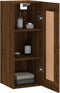 vidaXL - Wandkast - 34,5x34x90 - cm - bewerkt - hout - bruin - eikenkleur