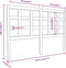 vidaXL - Hoofdbord - 145,5x4x100 - cm - massief - grenenhout - honingbruin