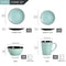 Bloominggoods® Luxe Serviesset - 16 Delig - Bohemian Design - Groen (4 persoons)