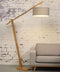 GOOD&MOJO Vloerlamp Montblanc - Bamboe/Naturel - 175x47x207cm - Scandinavisch,Bohemian - Staande lampen voor Woonkamer - Slaapkamer