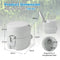 Coast Draagbaar Kampeertoilet - Afneembare 20L Watertank - Spoelpomp - 45 x 40 x 42 cm - Grijs