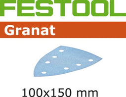 Festool STF DELTA/9 100x150mm P80 Granat Schuurpapier VE=10 - 577539
