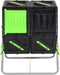 vidaXL - Composteertrommel - dubbele - kamer - 63x60x74 - cm - 140 - L - polypropeen