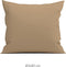 Zohome Kussensloop Satinado - Kussenhoes van 80x80 cm - Set van 2 stuks - 100% Katoen-Satijn - Bruin