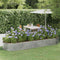 vidaXL - Plantenbak - 322x100x36 - cm - gepoedercoat - staal - zilverkleurig