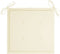 vidaXL - Tuinstoelkussens - 2 - st - 40x40x3 - cm - oxford - stof - crèmekleurig