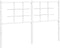 vidaXL - Hoofdbord - 140 - cm - metaal - wit