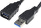 USB 3.0 A to USB A Cable NANOCABLE 10.01.0902BK 2 m