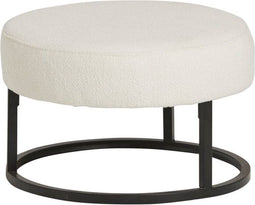 Poef Lola Ø50 cm - Alpine Ivory | Meubelplaats