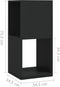 vidaXL - Draaikast - 34,5x34,5x75,5 - cm - spaanplaat - zwart