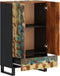 vidaXL - Hoge - kast - met - lade - 60x33x100 - cm - gerecycled - hout - en - ijzer