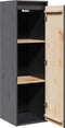 vidaXL - Wandkast - 30x30x100 - cm - massief - grenenhout - grijs