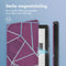 imoshion E-reader Hoesje - Geschikt voor Kobo Clara HD - Design Sleepcover Bookcase - Bordeaux Graphic