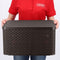 Curver Rattan Style Opbergmand L - Met Deksel - 36.4 liter - Bruin