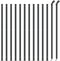 vidaXL - Draadgaashek - met - flens - 1,1x25 - m - antracietkleurig