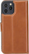 NorthLife - Geschikt voor iPhone 12 / 12 Pro - Lederen Afneembare 2-in-1 bookcase hoes - Cognac