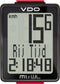 VDO M1 WL A1 -Fietscomputer - Draadloos - Analoog - Zwart/Rood