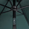 vidaXL - Parasol - met - stalen - paal - 3 - m - groen