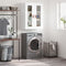 vidaXL - Wandkast - 69,5x34x90 - cm - hoogglans - wit